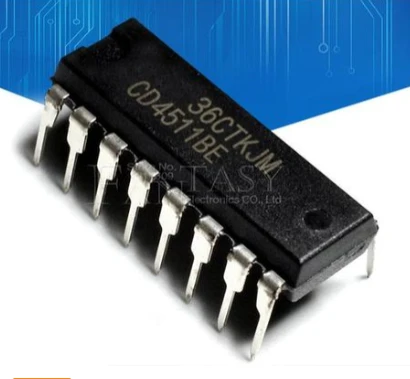 Original CD4511BE CD4511 4511 BCD TO 7 SEGMENT LATCH DECODER IC