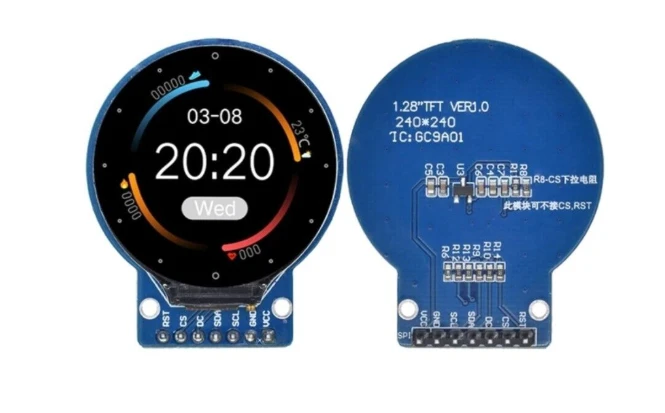 1.28 Inch IPS Full Color 240*240 TFT Round LCD Display